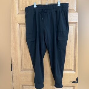 Monderta Black Cargo Style Joggers